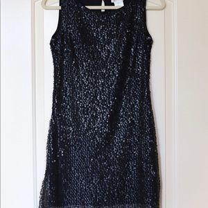 Black Sequin Dress